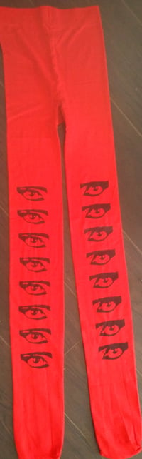 Siouxsie Eyes hand printed tights by gothmommy OSFA