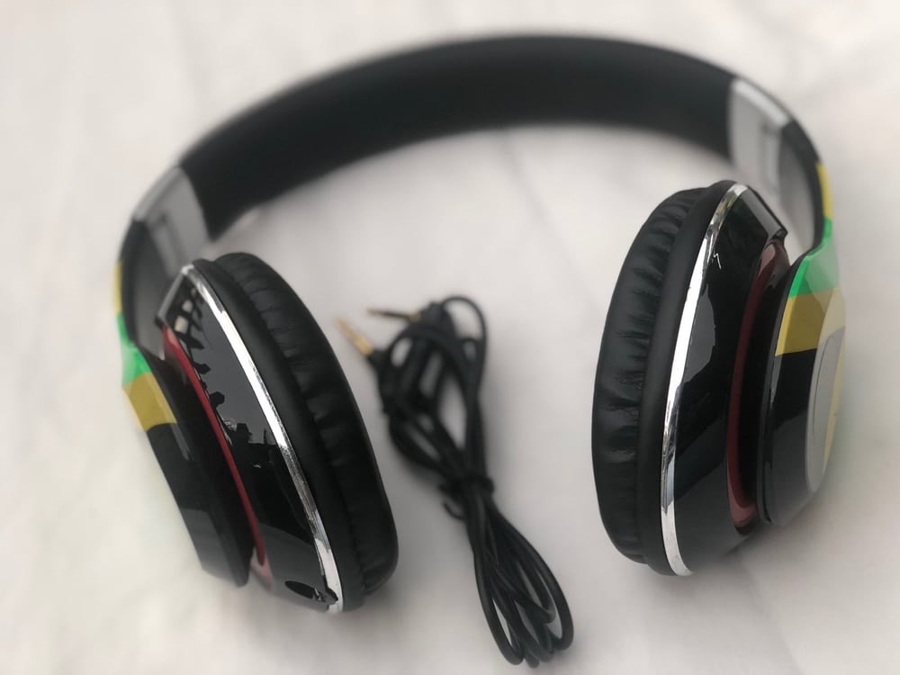 Jamaican Flag Headphones
