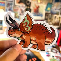 Image 2 of Triceratops Sticker