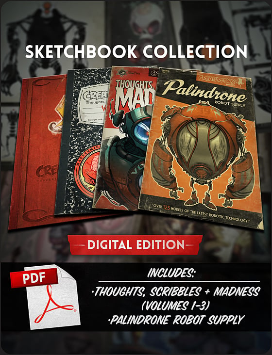 Image of CreatureBox Sketchbook Collection: Digital Edition!