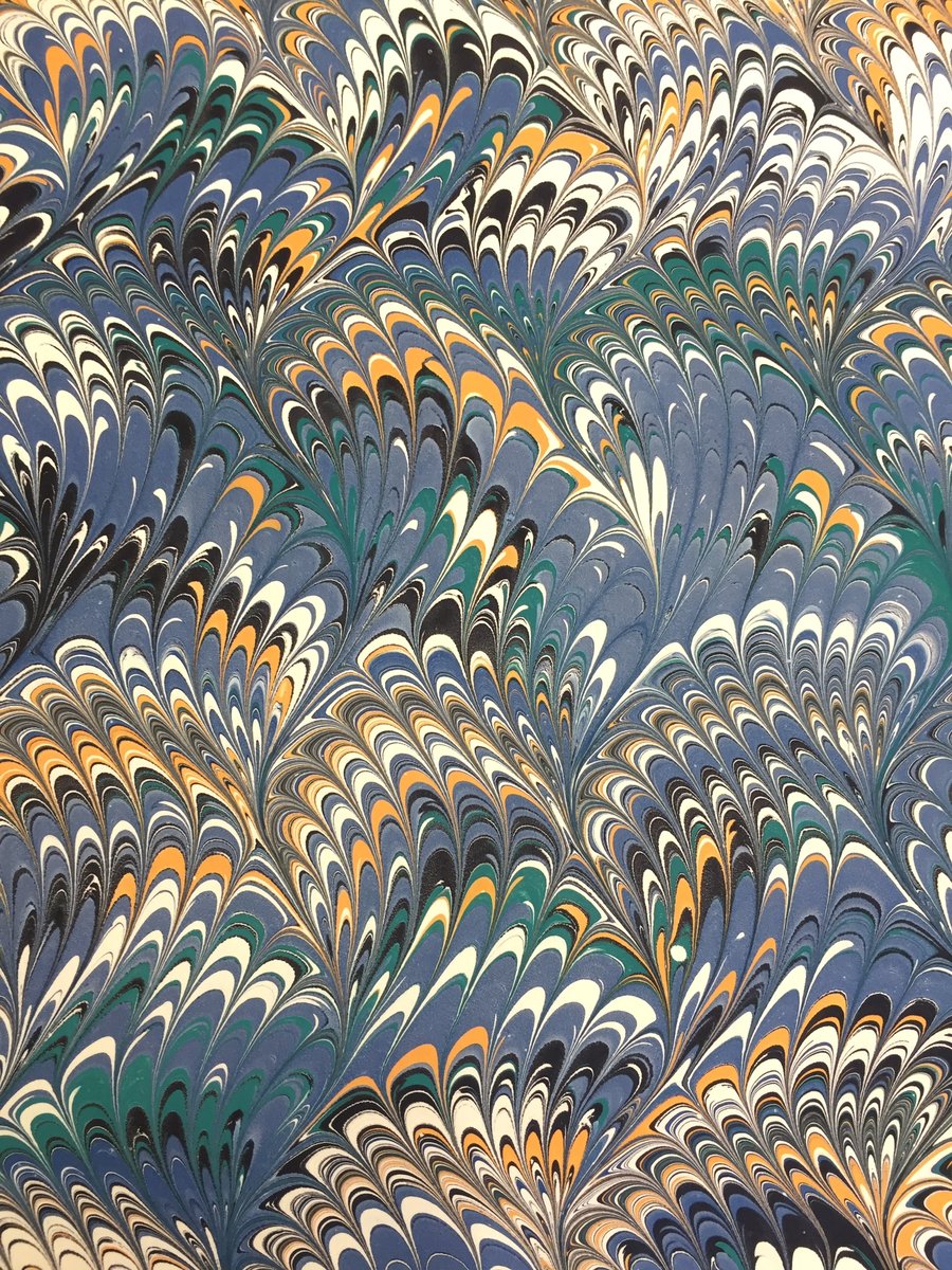 Marbled Paper #1 Blue 'Wave' design Marbled Paper | Jemma Lewis ...