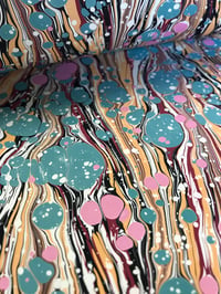 Image 3 of Marbled Paper #23 'Turquoise Spot'