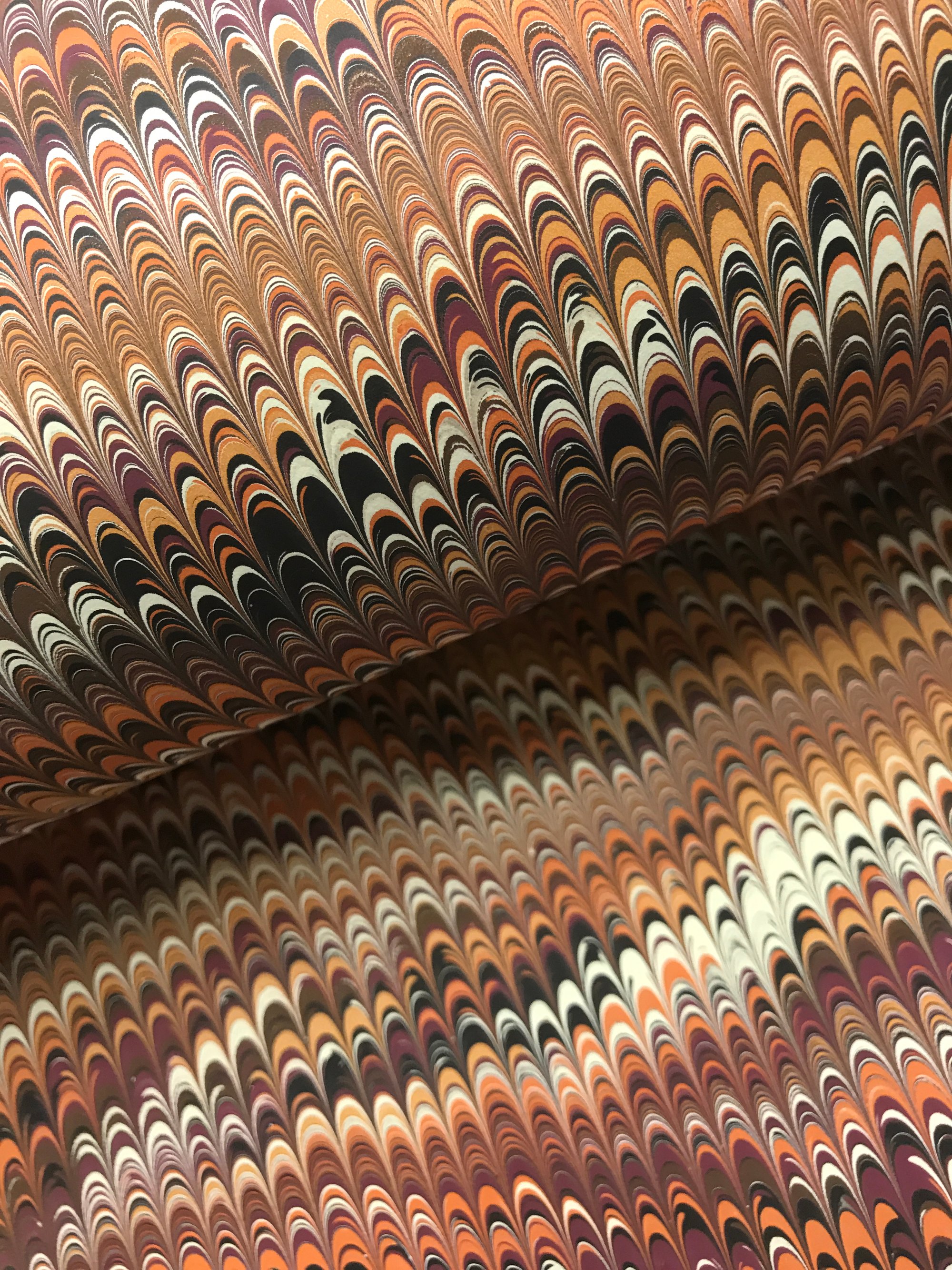 Marbled Paper #2 NonPareil design Marbled Paper | Jemma Lewis Marbling ...