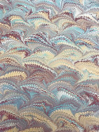 Image 5 of Marbled Paper #54 large nonpareil wave