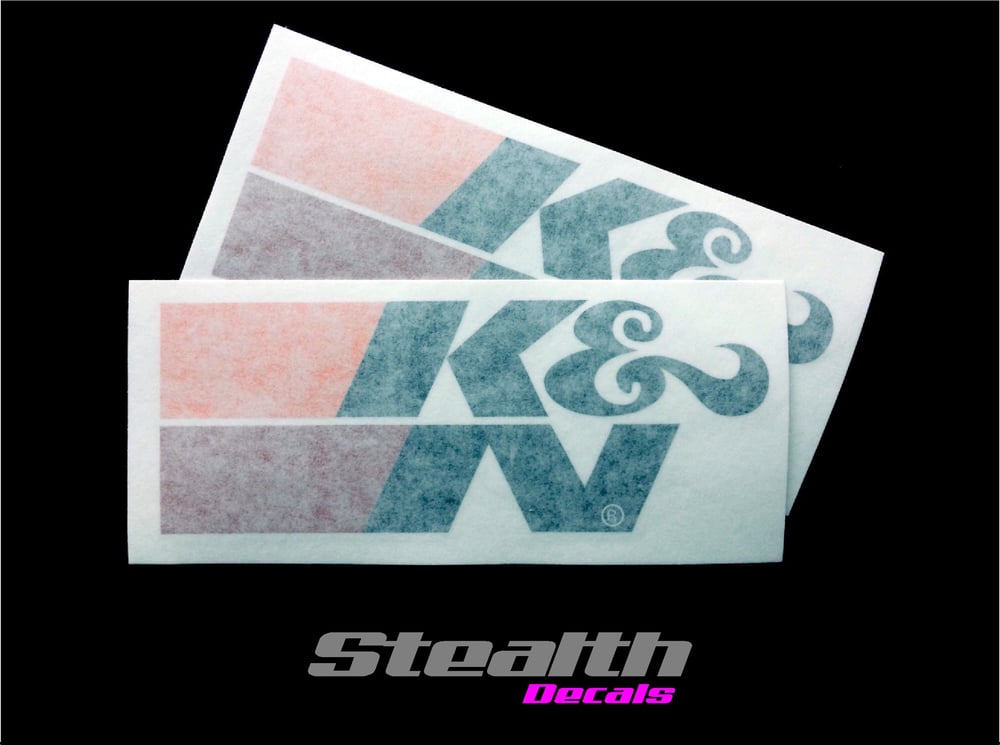 Image of 2x K&N High Temp Stickers Large