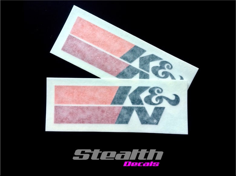 Image of 2x K&N High Temp Stickers Small
