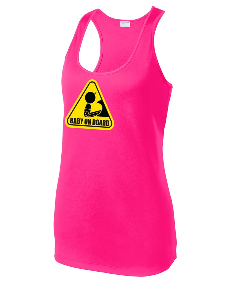 Image of Baby On Board Ladies Surf Tank Top
