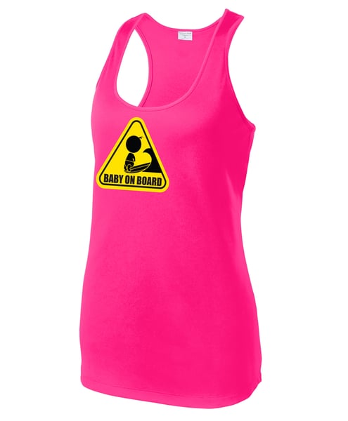 Image of Baby On Board Ladies Surf Tank Top
