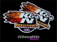 2x K&N Horsepower Stickers