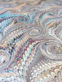 Image 3 of Marbled Paper #44 'Traditional combed design on fawn'