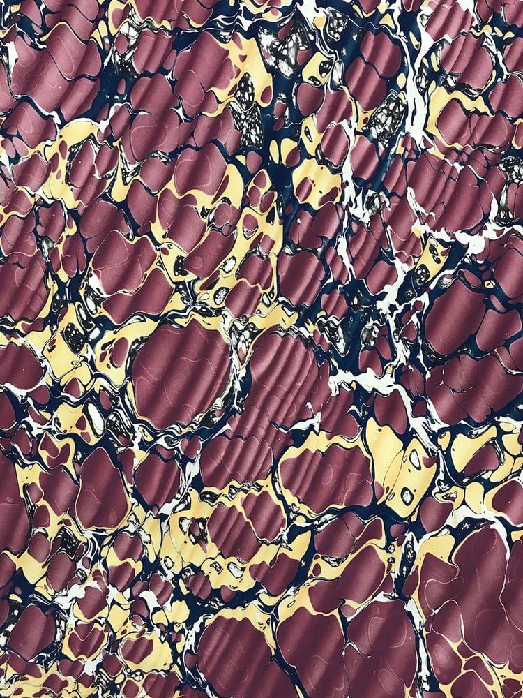 Marbled Paper #8 'Fancy Spanish Ripple' Marbled Paper | Jemma Lewis ...