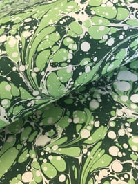 Image 3 of Marbled Paper #81 Green 'Spruce'