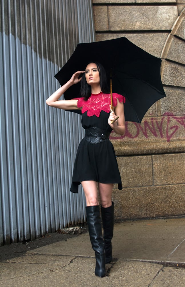 Image of Crimson and Noir Marybeth Dress