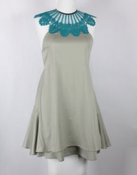 Image 2 of Turquoise and Pearl Gray Monique Dress