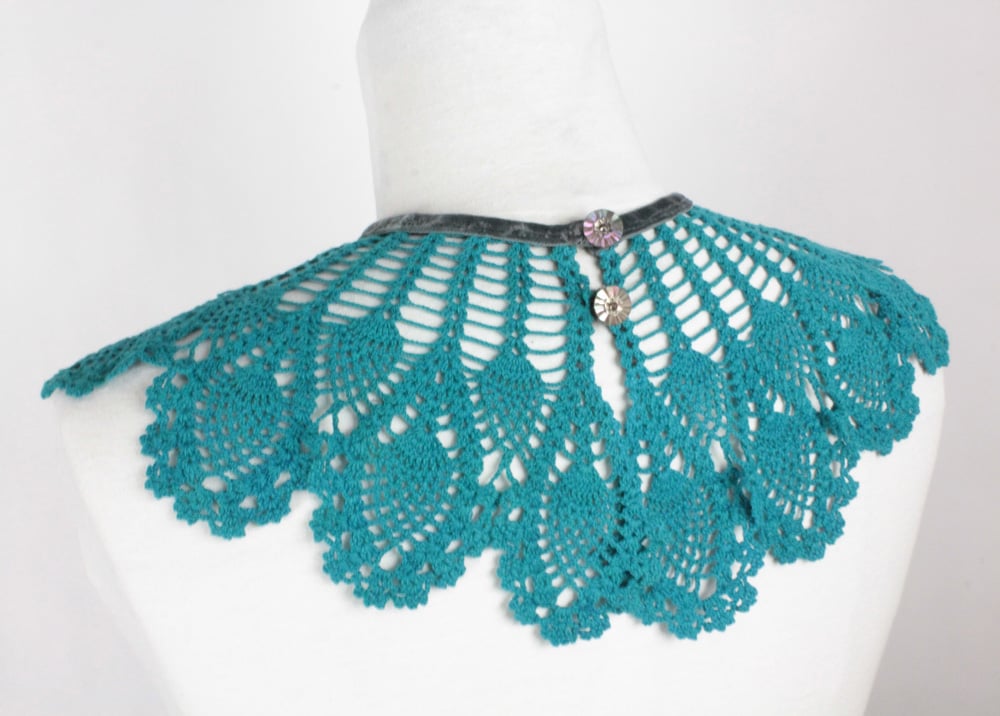 Image of Turquoise and Pearl Gray Monique Dress