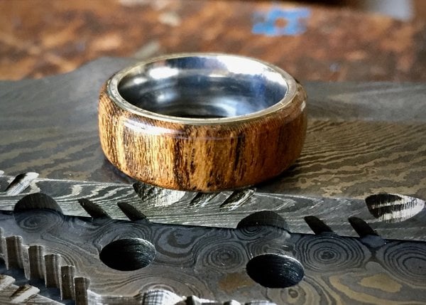 Image of Exotic bocote wood ring