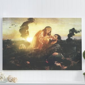 Image of Modern Kosovka Canvas Painting - 24" x 36"