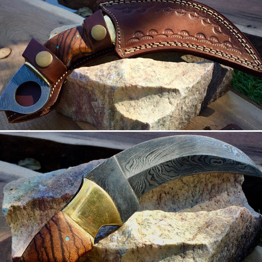 Image of Damascus karambit