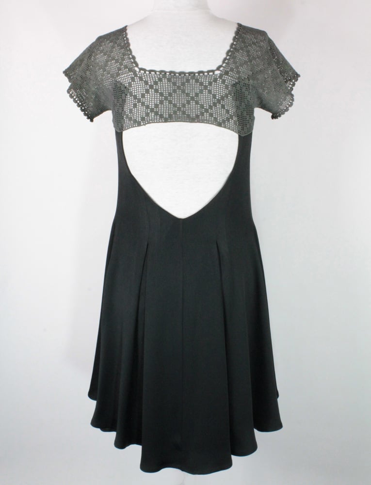 Image of Ebony and Charcoal Emma Dress