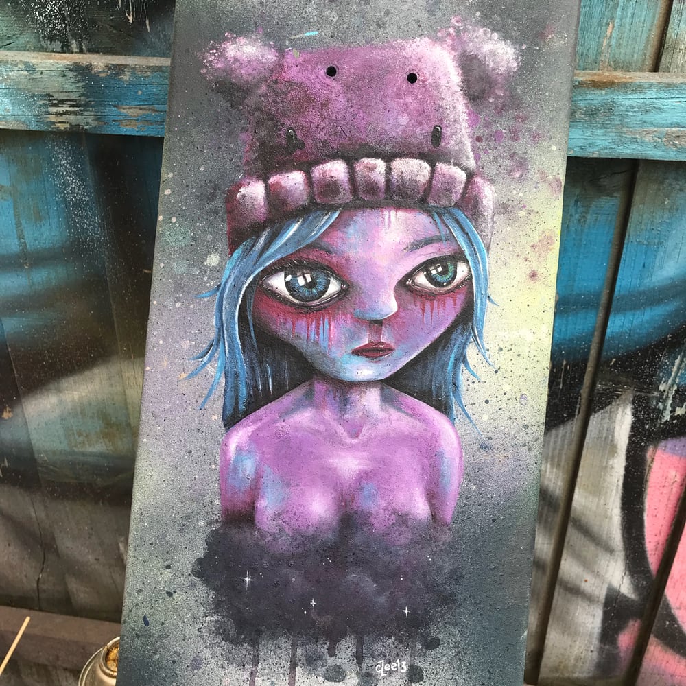 Image of I lost u hand painted skate deck