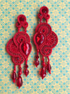 Orecchini soutache modello RED