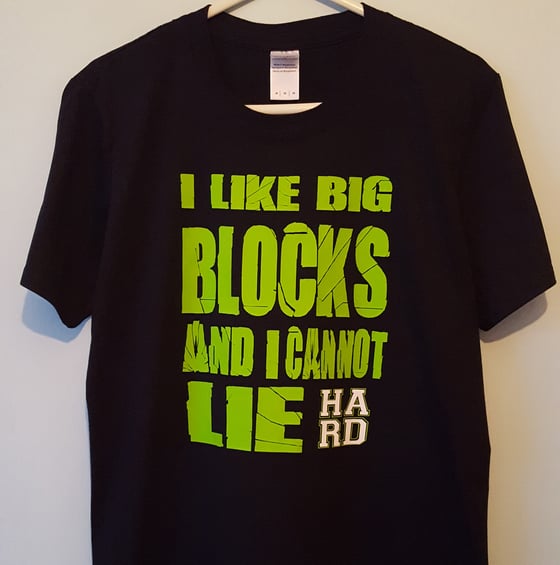 Image of Big Blocks Black Tshirt **FREE Tote Bag with Every Order**