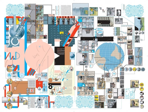 Image of "Life-Size Jimmy Corrigan" Signed and numbered print by Chris Ware