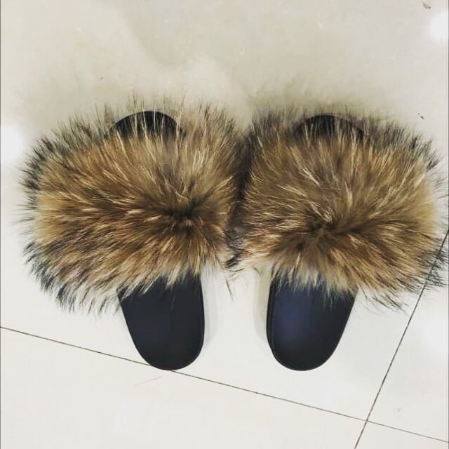 Raccoon Cozy Slippers