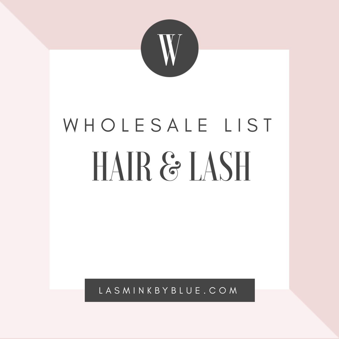Image of Hair & Lash Wholesale List (Including cosmetic manufactures)