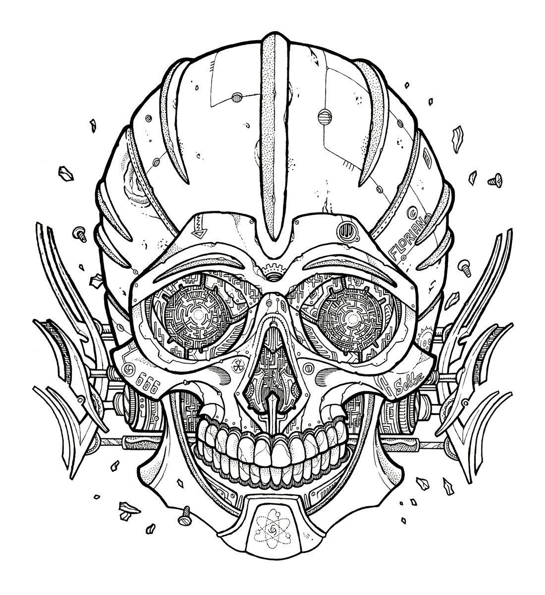 Darrow skull - Original Artwork | Florian Bertmer