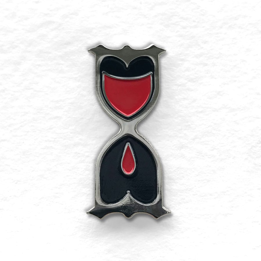 Image of Blood Hourglass Pin