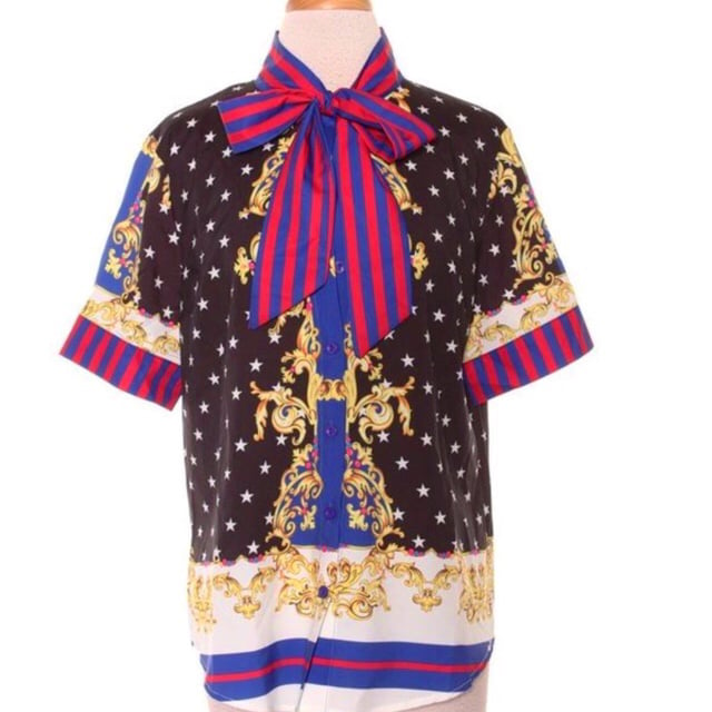Image of Lindsey Star Printed Blouse