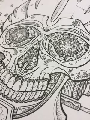Image of Darrow skull - Original Artwork