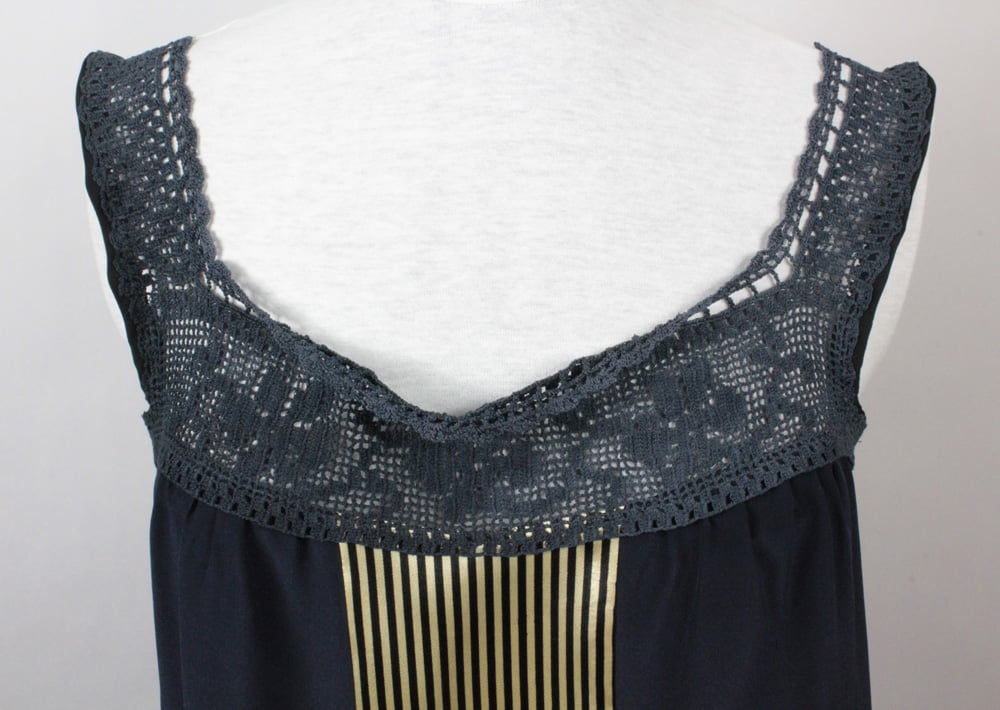 Image of Midnight and Navy Nixie Blouse