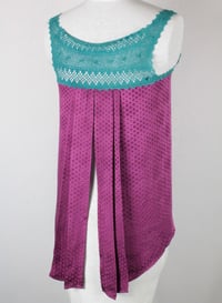 Image 1 of Fuschia and Turquoise Sophie Blouse