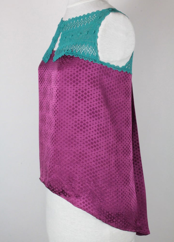Image of Fuschia and Turquoise Sophie Blouse