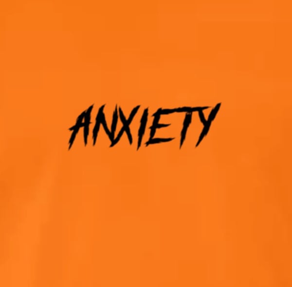 Image of ANXIETY BOX LOGO (orange)