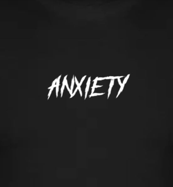 Image of ANXIETY BOX LOGO (black)
