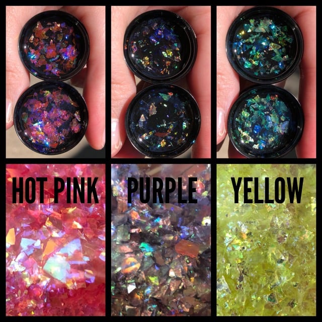 Image of Iridescent Flake Plugs (sizes 0g-2")