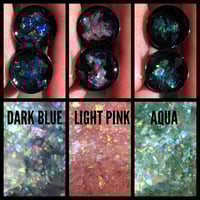 Image 3 of Iridescent Flake Plugs (sizes 0g-2")