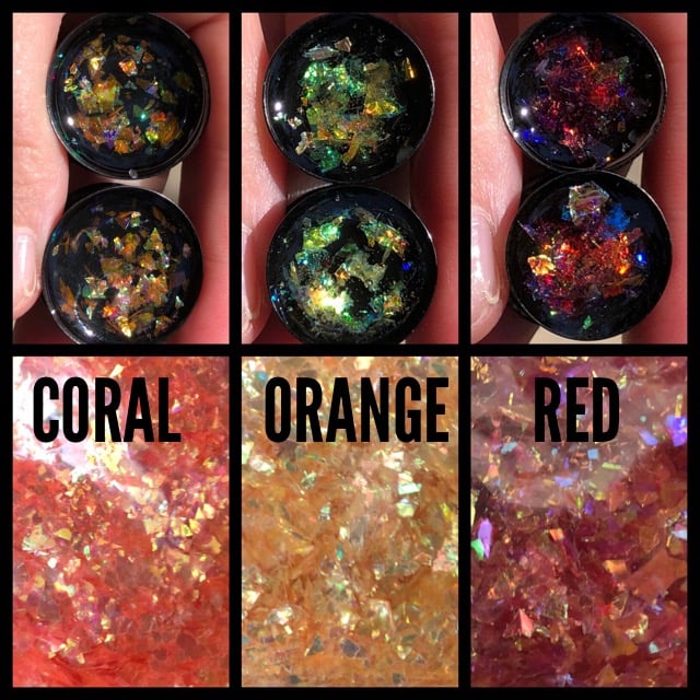 Image of Iridescent Flake Plugs (sizes 0g-2")