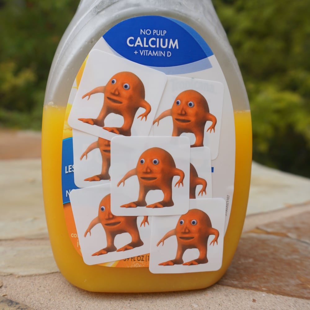 Orange Lad Stickers