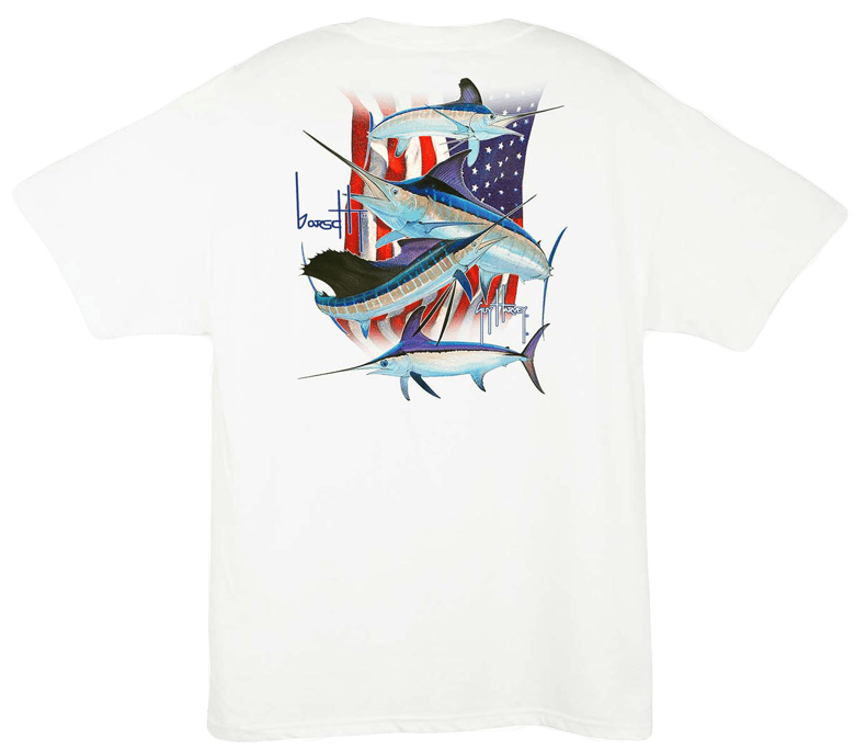 Image of Guy Harvey Stand United Tee (White)