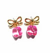 Gold Bow Toothy earrings