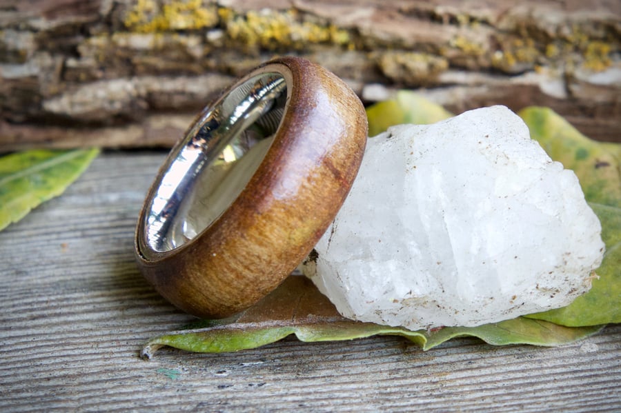 Image of Hand turned wood ring