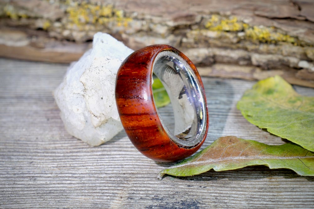 Image of Exotic cocobolo wood ring