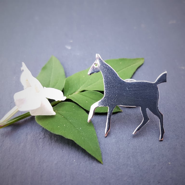 White Horse of Cherhill Lapel Tack