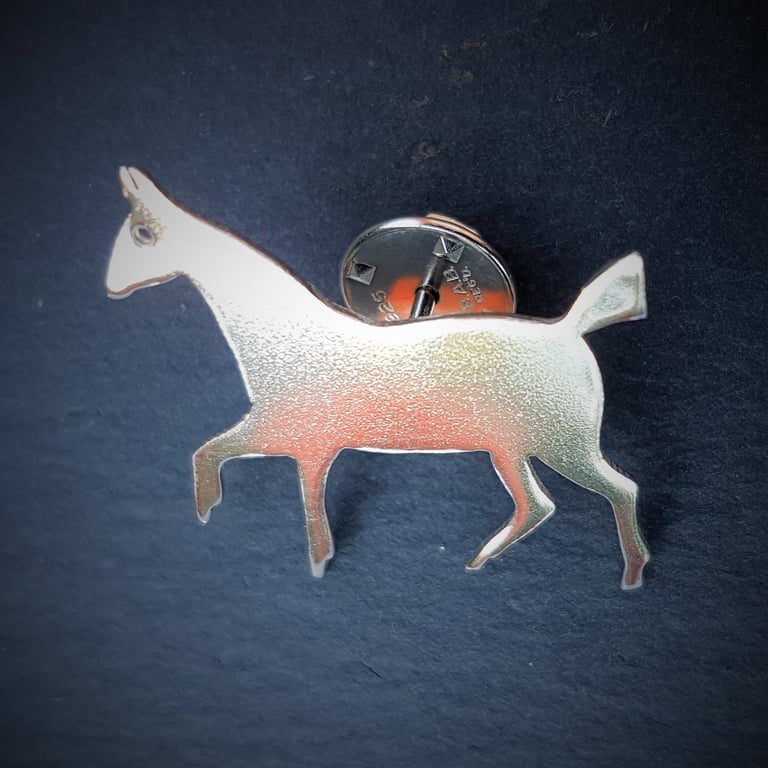 White Horse of Cherhill Lapel Tack Image 3