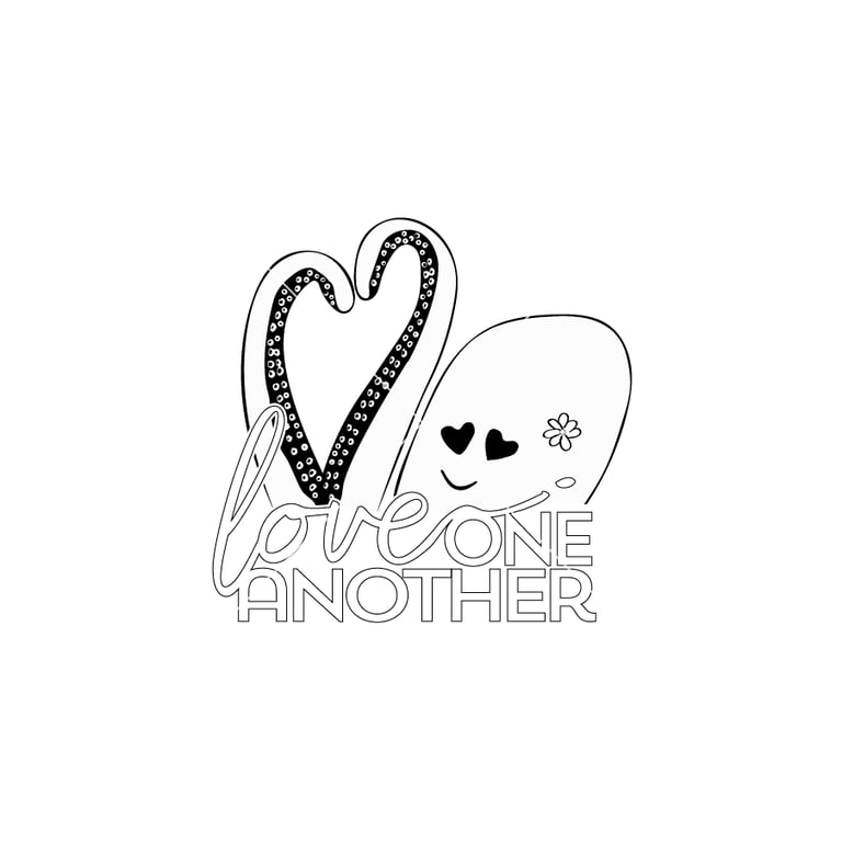 Octopus love one another stamp