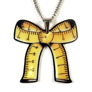 Image of Tape Measure Bow Pendant